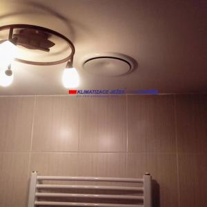 Osazení talířového ventilu na stropě bez zásahu do jiných instalací